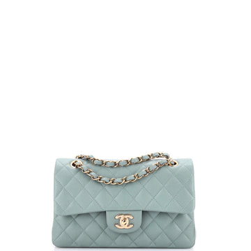 Classic Double Flap Bag Quilted Caviar Small