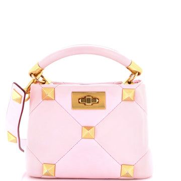Valentino Garavani Roman Stud Top Handle Bag Quilted Leather Mini
