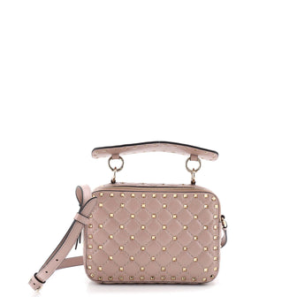Valentino Garavani Rockstud Spike Camera Bag Quilted Leather Small