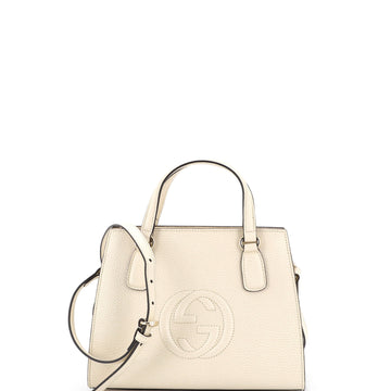 Gucci Soho Convertible Top Handle Satchel Leather Small