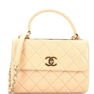 Chanel Trendy CC Top Handle Bag Quilted Lambskin Small
