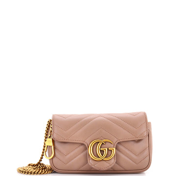 Gucci GG Marmont Flap Bag Matelasse Leather Super Mini