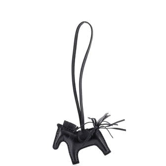 Hermes So Black GriGri Rodeo Bag Charm Leather PM