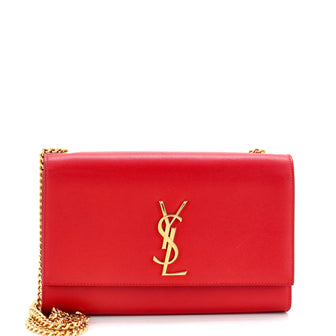 Saint Laurent Classic Monogram Crossbody Bag Grainy Leather Medium