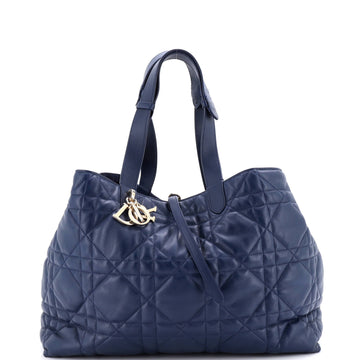 Christian Dior Toujours Tote Bag Macrocannage Quilt Calfskin Large
