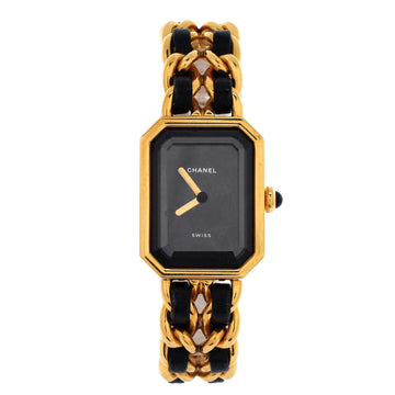 Chanel Premiere Rock Quartz Watch Plated Metal and Leather 20