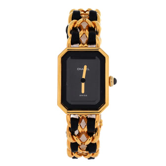 Chanel Premiere Rock Quartz Watch Plated Metal and Leather 20