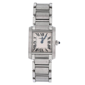 Cartier Tank Francaise Quartz Watch Stainless Steel 20