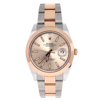 Rolex Oyster Perpetual Datejust Automatic Watch Stainless Steel and Rose Gold 41