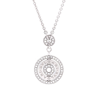 Bvlgari Cerchi Astrale Pendant Necklace 18K White Gold and Diamonds