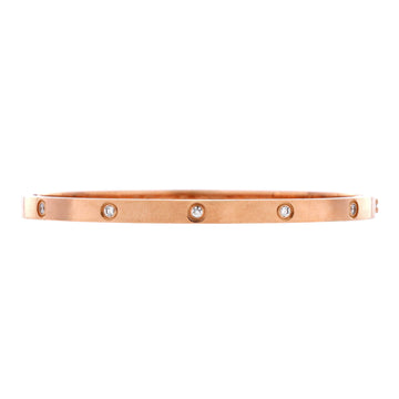 Cartier Love 10 Diamond Bracelet 18K Rose Gold with Diamonds Small