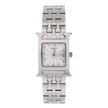 Hermes Heure H Quartz Watch Stainless Steel 21