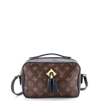 Louis Vuitton Saintonge Handbag Monogram Canvas with Leather