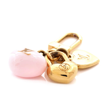 Louis Vuitton Micro Charms LV Heart Charm and Key Holder Metal and Resin