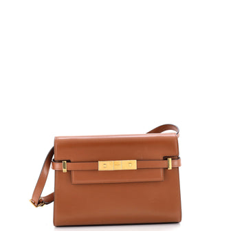 Saint Laurent Manhattan Shoulder Bag Leather Small
