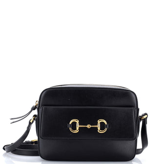 Gucci Horsebit 1955 Flap Pocket Camera Bag Leather Small