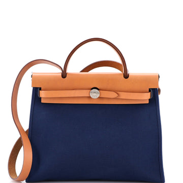 Hermes Herbag Zip Leather and Toile 31