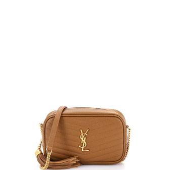 Saint Laurent LouLou Crossbody Bag Matelasse Chevron Leather Mini