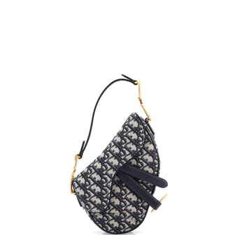 Christian Dior Saddle Handbag Oblique Canvas Mini