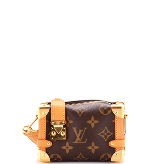 Louis Vuitton Side Trunk Handbag Monogram Canvas Pico