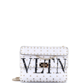 Valentino Garavani VLTN Rockstud Spike Flap Bag Quilted Leather Medium