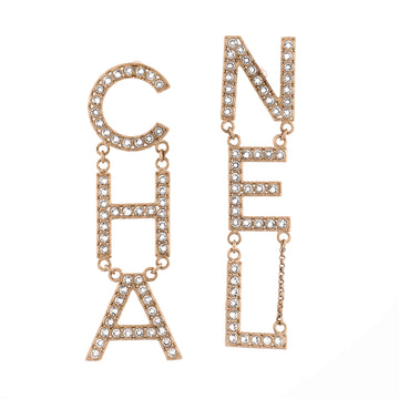 Chanel CHA-NEL Drop Earrings Metal with Crystals
