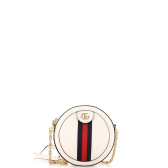 Gucci Ophidia Round Shoulder Bag Leather Mini