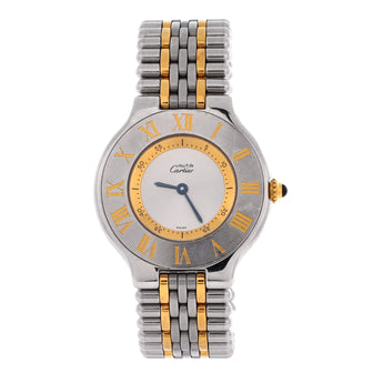 Cartier Must de Cartier 21 Quartz Watch Stainless Steel and Yellow Gold 31
