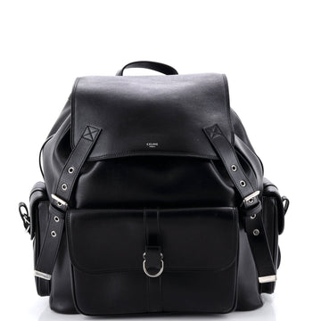 Celine Utility Multi-Compartment Backpack Leather Large