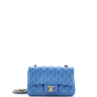 Chanel Classic Single Flap Bag Quilted Lambskin Mini