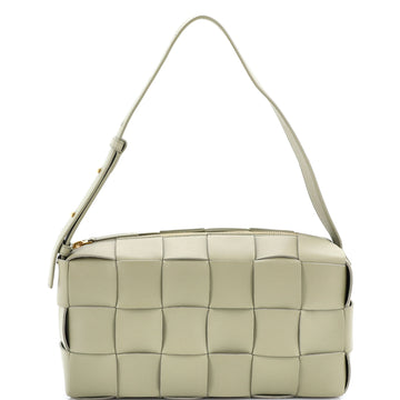 Bottega Veneta Brick Cassette Shoulder Bag Maxi Intrecciato Leather