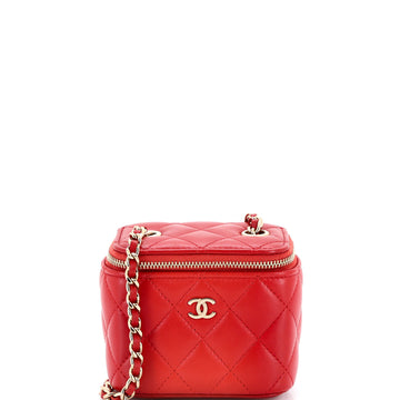 Chanel Classic Vanity Case with Chain Quilted Lambskin Mini
