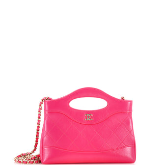 Chanel 31 Shopping Bag Clutch with Chain Quilted Lambskin Small