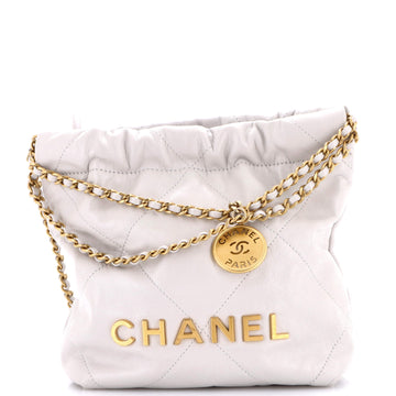 Chanel 22 Chain Hobo Quilted Calfskin Mini