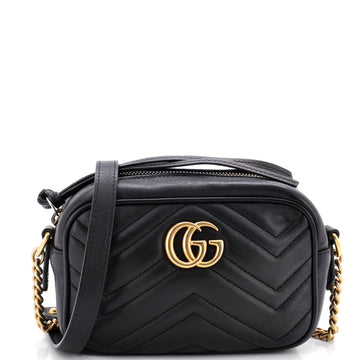 Gucci GG Marmont Shoulder Bag Matelasse Leather Mini