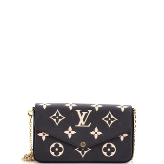 Louis Vuitton Felicie Pochette Bicolor Monogram Empreinte Giant