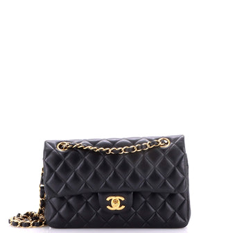 Chanel Classic Double Flap Bag Quilted Lambskin Small