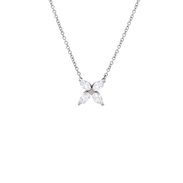 Tiffany & Co. Victoria Pendant Necklace Platinum with Diamonds Medium