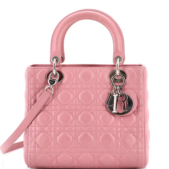 Christian Dior Lady Dior Bag Cannage Quilt Lambskin Medium