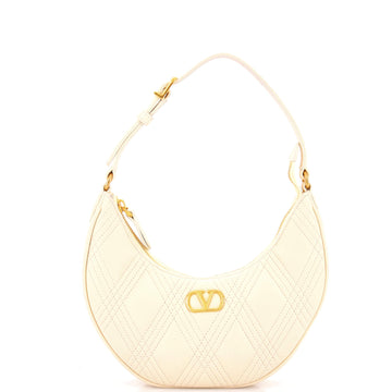 Valentino Garavani Quiltie 67 Hobo Quilted Leather Mini