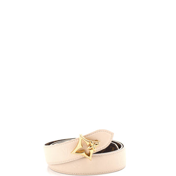 Louis Vuitton Flowergram Reversible Belt Monogram Embossed Leather with Monogram Canvas