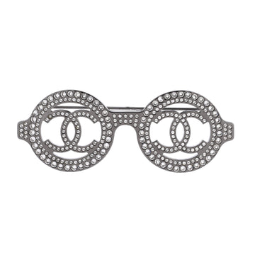 Chanel CC Sunglasses Brooch Metal and Crystals