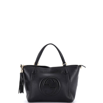 Gucci Soho Convertible Top Handle Bag Leather Small