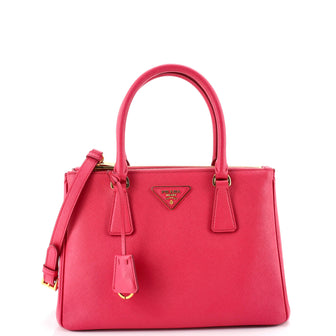 Prada Galleria Double Zip Tote Saffiano Leather Small