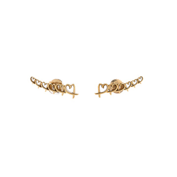 Tiffany & Co. Paloma Picasso 6 Loving Heart Stud Earrings 18K Yellow Gold