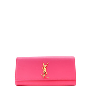 Saint Laurent Classic Monogram Clutch Leather Long