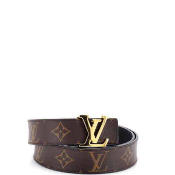 Louis Vuitton LV Initiales Reversible Belt Monogram Canvas and Leather Medium