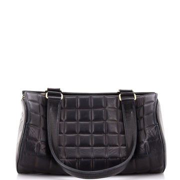 Chanel Chocolate Bar Barrel Bag Quilted Leather Medium