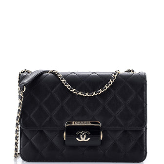 Chanel Beauty Lock Flap Bag Quilted Sheepskin Small
