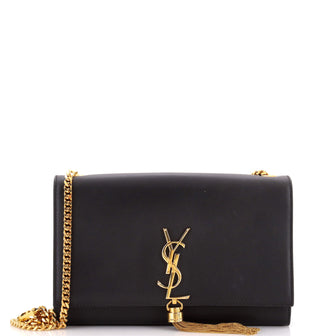 Saint Laurent Classic Monogram Tassel Crossbody Bag Leather Medium